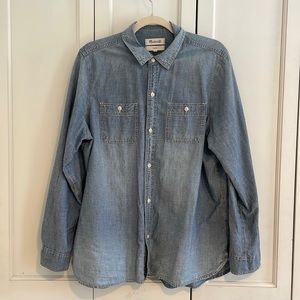 Madewell classic chambray shirt size XXL, EUC.